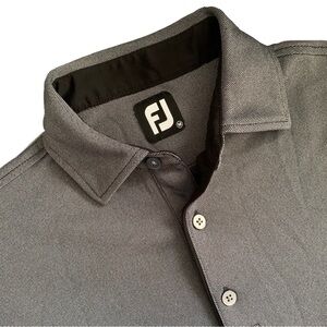 FootJoy Long Sleeve Thermolt Birdseye Shirt Grey Size Medium